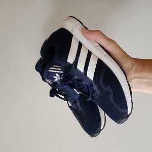 Boys Navy Blue Adidas Sneakers